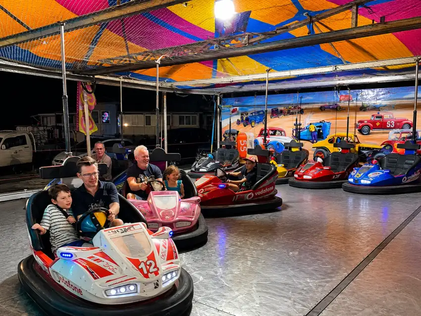 Crowd at the carnival — photograph 22 of 32, Mobile Amusements, South Australia