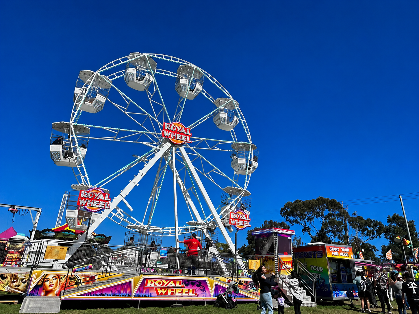 The Royal Wheel lighting up the carnival sky